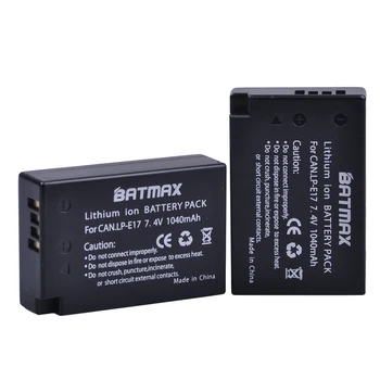 Batmax LP-E17 LP E17 LPE17 Batéria+USB Duálna Nabíjačka pre Canon EOS M3 M5 M6 750D 760D T6i T6s 800D 8000D Kiss X8i