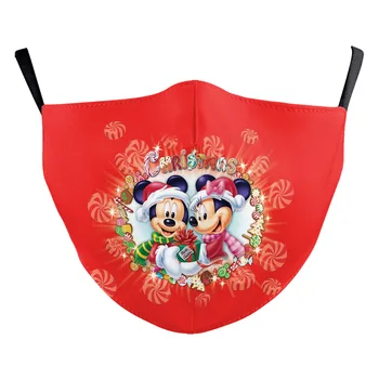 Disney Mickey Maska Dieťa Maska Umývateľný Opakovane Maska Proti Prachu Polovicu Tváre Úst Maska PM2.5 Haze Doklad s Filtrami