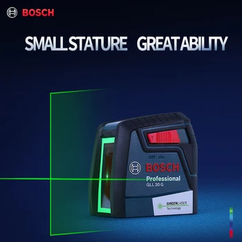 Bosch Laserový Úroveň 2 Linky Zelené Svetlo, Horizontálne A Vertikálne Laser Úrovni GLL30G