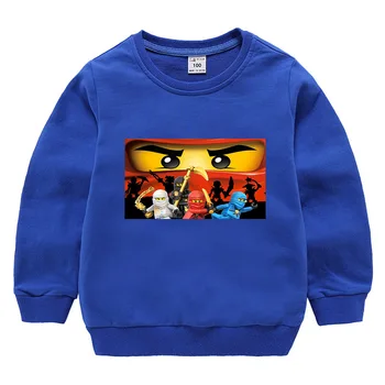 2019 Letné Deti Chlapci T-shirt Ninja Ninjago T Košele, Deti, Oblečenie Bavlna Top Tees Chlapci Dievčatá Cartoon Kostým 3-13y Hoodie