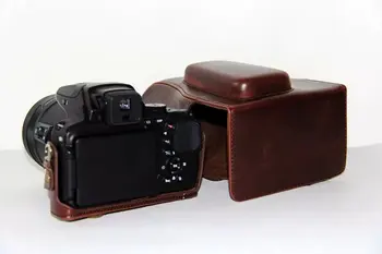 PU Kožené Fotoaparát Prípade Taška Kryt pre Nikon Coolpix P900s P900 digitálneho fotoaparátu