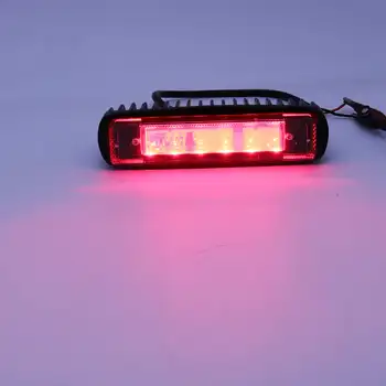 2 ks 18W Modrá/červená LED Dlhé pásy typ vysokozdvižný Vozík Bezpečnostné Svetlo Bodové Svetlo Sklad, Trezor Výstražné Svetlo 10-60V LED