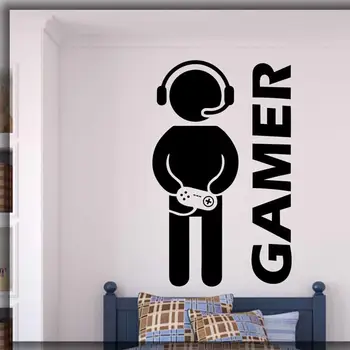 X-box Video hrách, hráč stenu odtlačkový Ps4 snímateľný vinyl dekor nálepky domova pre mládež, izba spálňa chlapci darček k narodeninám G528