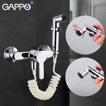 Gappo vaňa, batérie, bidet batérie, ručné sprchy Kúpeľňa bidetová sprcha nastaviť Sprchové batérie, wc bidet Mosadz wall mount vaňa klepnite