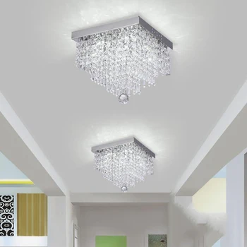Fashion square crystal led, Lustre, LED lampy, Lustre reštaurácia chodbe High power LED luster svetlo