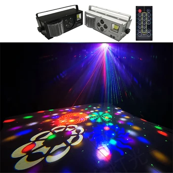 DJ LED Laserových Impulzov 4in1 DMX512 Fáze Účinok Svetlá Dobrá Diskotéka Narodeninové oslavy Svadby/Vianočné Dekorácie Kluby A Bar