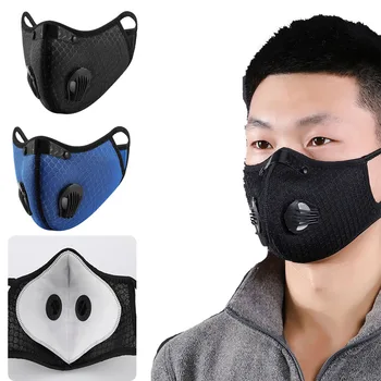 Aktívne uhlie PM2.5 Bavlna Prachotesný Úst Masku Na Tvár Ústa Masky Prachu Dôkaz Pleťové Masky Úst Kryty Proti Prachu