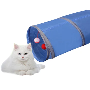 Vtipné Pet Mačka Tunel 2 Otvory Hrať Rúry Gule Skladacie Crinkle Mačiatko Hračky Šteňa Fretky Králik Hrať Psa Tunelové Rúry