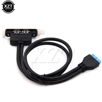 20 pin na Duálne Porty USB 3.0 Predlžovací Kábel Doska Panel Držiak Predlžovací Kábel pre PC Doske