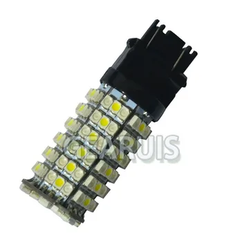 10pcs Super Svetlé T25 3157 Switchback LED Dual Color 3057 3457 Biela Žltá Žltá 120 SMD 1210 3528 Zase Signálne Svetlá DRL 12V