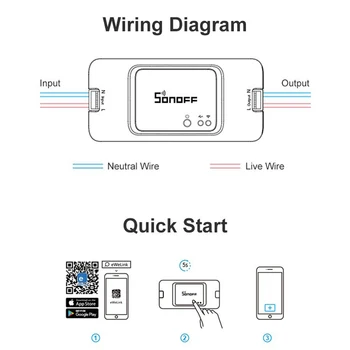 SONOFF RFR3 DIY wifi remote smart VF spínača pracovať s Alexa/Domovská stránka Google Asistent Smart Home Automation Modul DIY Časovač