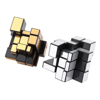 Magic Cube 3x3x3 Kompaktné a prenosné Zrkadlo Bloky Strieborné Lesklé Mozgu Teaser Puzzle IQ Dieťa Legrační Nové Horúce hračky Skvelé Darčeky