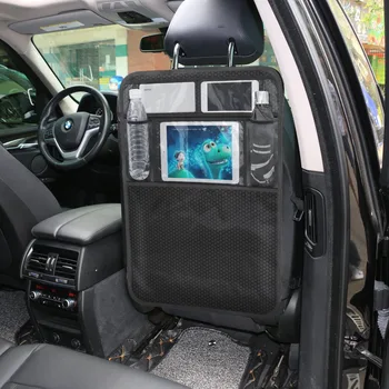 2 KS Auto Zadnom Sedadle Organizér Cestovné Skladovanie Taška Organizátor iPad s Vrecku Držiteľ Anti Špinavé Kryt Auto Cestovné Skladovanie