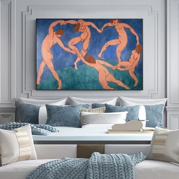Tanec tým, Henri Matisse Abstraktné Plátne, Obrazy Na Stenu, Umenie Plagáty A Vytlačí Fauvism Umenie Fotografie Pre Obývacia Izba