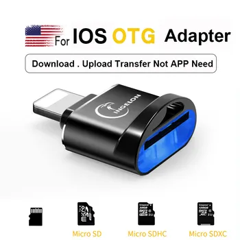 OTG Converter pre Lightning konektor micro SD Adaptér 3. 0 Pre iPhone 7 8 6s Plus 11 Max X XS XR auta Converter pre iOS 13 Pamäťová Karta