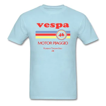 Vespa Motor Piaggio, Taliansko Motorke Vintage Tshirts Logo Dizajn, Pohodlné pánske Topy Tričko Bavlna Tlač Cyklus Rider Tričko