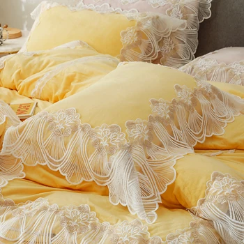 74x48cm princezná štýl farbou čipky obliečka na vankúš posteľ jedného bavlna vankúš spánku velvet vankúš