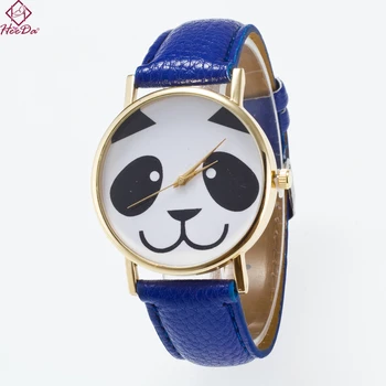 Heeda kórejský Roztomilá Panda Sledujte Fashion Cartoon Deti Náramok 2018 Nové Jednoduché Kožené Strane Šperky, Doplnky pre Ženy, Muža