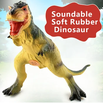 Veľký Dinosaurus Model Hračky Jurský Dinosaura Smalt Náplň Bavlna Tyrannosaurus Bude Vyrábať Hlas Simulácie pre Deti