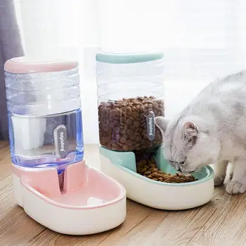 Pes Automatický Podávač Vody 3.8 L Na Uskladnenie Potravín Lopata Cat Zásobník Vody Malá Teddy Pet Kŕmenie Zalievanie Dodávky Dropshipping