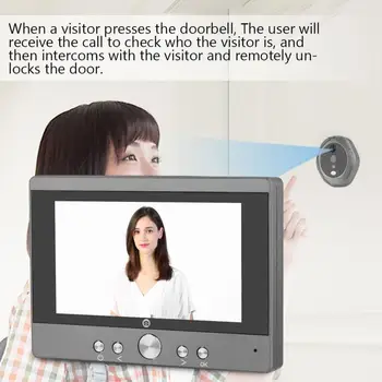5 Palcový Wifi Bezdrôtový Digitálny Zvonček Intercom Zvonček Viewer Home Security Door Bell deurbel zafarbenie inalambrico