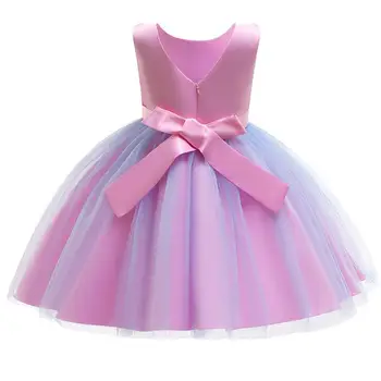 Dievčenské Šaty Letné Výšivky Elegantné Tutu Princezná Šaty Deti Šaty Pre Dievčatá Svadobné Party Plesové Šaty, Deti, Oblečenie 2020