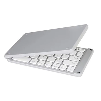 Mini Skladacie Klávesnica Bezdrôtová Prenosný Univerzálny Skladací Klávesnica S Touchpadom Pre Windows Android Tablet IPad