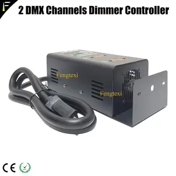 Jednoduché 2 Kanálov DMX 512 Dimmer Pack 2 Etapy Svetelný Výkon Zariadenia Lineárne Stmievanie Radič Pack EU/US/AU/UK Zásuvky