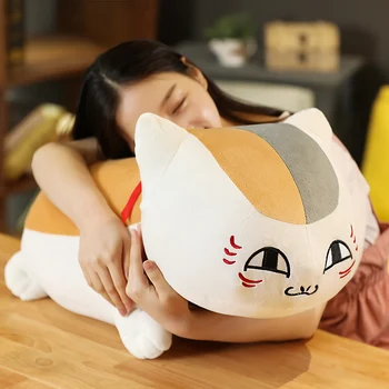 Horúce Huggable Natsume Yuujinchou Nyanko Sensei Plyšové Mačka Anime, Komiksu, Plnené Bábiky Hračky Obliečky na Vankúš pre Deti Darček k Narodeninám