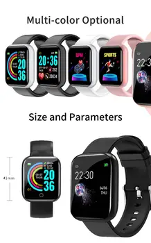 I5 Smart Hodinky Športové Krokomer Srdcovej frekvencie Monitorovanie Krvného Tlaku Mužov a Žien Smartwatch Pre iPhone Huawei Telefón PK W4 D20