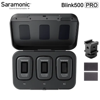 Saramonic Blikať 500 Blink500 Pro B1 B2 Lavalier Mikrofón Wireless Dual Channel Studio Condenser Rozhovor Mic pre DSLR, Telefón
