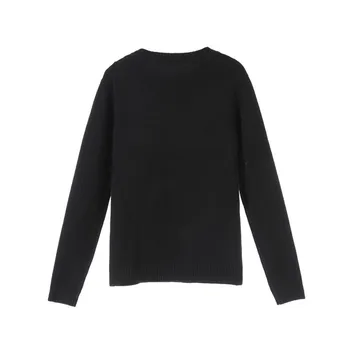 Nové zimné ťažké výšivky vlna golier na košeli súbor dlhý rukáv tričko, sveter top žena SA1133