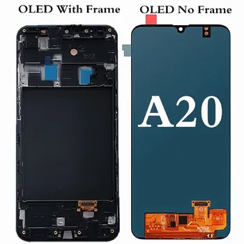 Testované OLED Samsung Galaxy A20 A30 A50 A70 LCD Dotykový Displej Digitalizátorom. Montáž S Rámom +Bezplatné Nástroje