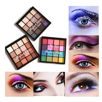16 Farieb/SET Profesionálne Ženy Očný make-up, Kozmetické Prášok Nepremokavé Dlhotrvajúci Údená Eyeshadow Palety make-up Set