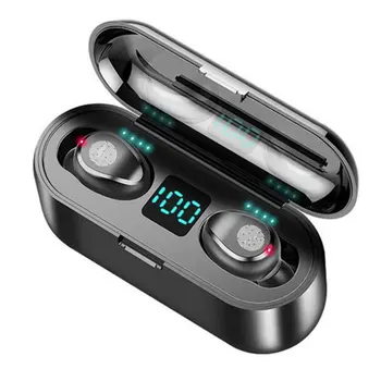 Nové Bezdrôtové V5.0 Bluetooth Slúchadlá HD Stereo Slúchadlá Športové Vodotesné Slúchadlá S Duálny Mikrofón a Nabíjanie Batérie
