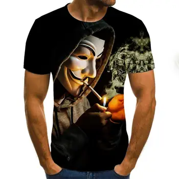 2020 Nové Muži Ženy T Shirt Klaun 3D Vytlačené T-shirt Joker Bežné Tričko Krátke Rukávy vtip Chlapec Dievča Deti Topy v Pohode Tees