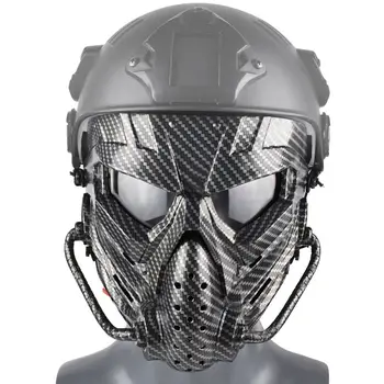 Airsoft Paintball Lebky Taktické Maska Vonkajšie Streľba Poľovníckych Vojenské CS Oblasti Masku Plnú Tvár Práv Cyklistické Masky