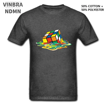 Móda Topenia Cube T shirt mužov Sheldon Cooper Tričko Big Bang Theory Tee tričko TV seriál Rozpustené Magic Cube pánske T-shirts