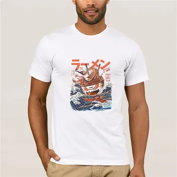 Topy Letnej Pohode Funny T-Shirt SKVELÉ RAMEN MIMO KANAGAWA Zábavné pánske Print tričko Tlač Ležérne pánske Oblečenie