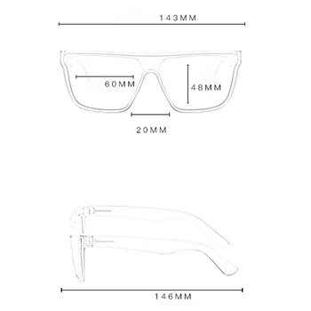 2020 Nové Módne Flat Top Okuliare Muži Ženy Značky Dizajnér Námestie Slnečné Okuliare Mužov Cool Jeden Kus UV400 Zrkadlo Odtiene UV400