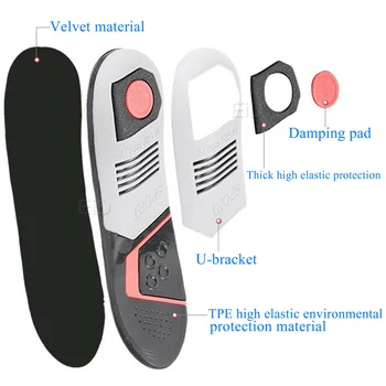 EiD Vysoko elastická EVA Protetických Vložky Pre šport beh Arch Ortopedické Topánky Jediným Vložky Pre Mužov A Ženy, Obuvi Podložky