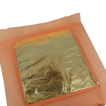10000 ks / balenie Imitácia Zlata Leaf Farba 2.5 2.0 Farba bez interpaper 16 x16 cm - Voľné Gilding Gold List