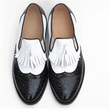 Ženy oxford Jarné topánky originálne kožené mokasíny pre ženy tenisky žena oxfords dámy strapec jednej topánky 2020 letné topánky