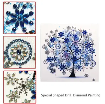 5D DIY diamond výšivky štyroch ročných období, kvet, strom, špeciálny tvar diamantu maľovanie drahokamu kryštál diamantu Cross Stitch Dekor