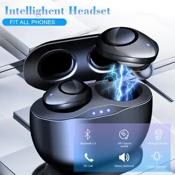 2020 TWS Pravda Bezdrôtové Slúchadlá S Nabíjanie Políčko Bluetooth 5.0 Vodotesné Slúchadlá Bluetooth Headset Šumu Slúchadlá