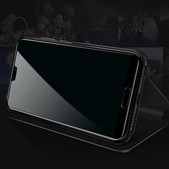 Oppo Realme 6 Pro Prípade Luxusné Flip Stojan Zrkadla Prípade Realme6 Kryt Kožené puzdro pre Oppo Realme 6 Realme6Pro Smart Cover