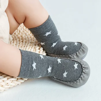 2020 Nové jesenné a zimné dieťa, batoľa, topánky, ponožky, krytý protišmyková podlaha chlapci dievčatá dieťa nohy ponožka