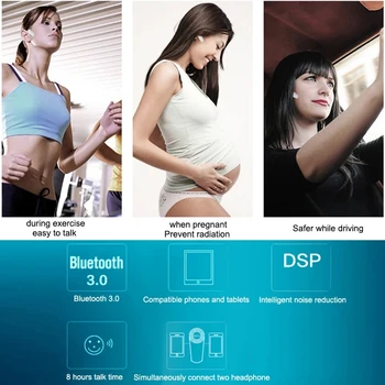 Pôvodné Samsung HM1350 Business Bluetooth Slúchadlo Bluetooth 3.0 Redukcia Šumu Funkcie pre S8 S8plus Úradný Test