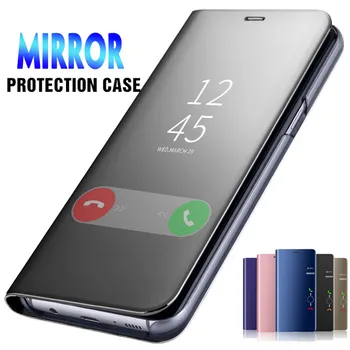Pre Samsung Galaxy A31 A41 A51 A71 Prípade Luxusné Smart Mirror Flip Vymazať Zobrazenie Kryt Na samsung Galaxy A51 A71 5G Príslušenstvo
