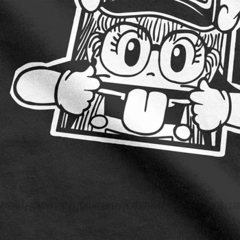 Arale Mužov Tričko Dr Prepad Toriyama Anime, Manga 90. rokov Roztomilý Robot 80s Voľný čas Tričká Krátky Rukáv T-Shirt Bavlna Klasické Topy